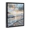 Stupell Industries Cloud Break over Sea Floater Framed Canvas Wall Art Design by Petal Prints Design